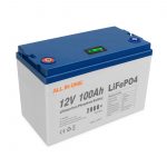 ALLES IN EEN Hot Sales Energie Solar Lithiumbatterijen Opslagsoftware BMS-besturing Oplaadbare Deep Cycle 12V 100Ah LiFePO4-batterij