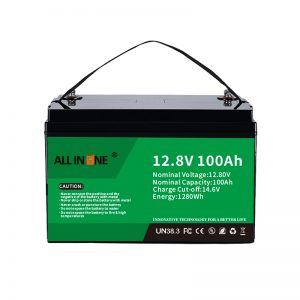 Fabriek aangepaste Power 12V 100AH LiFePO4 Lithium-ijzerfosfaat Deep Cycle Auto Batterij Marine Solar RV Batterijen