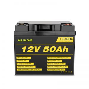 12V 50Ah oplaadbare Deep Cycle Lifepo4-batterij voor elektrisch voedingssysteem