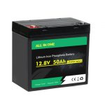 ALLES IN ÉÉN Lifepo4 Batterij 12v 50ah Deep Cycle