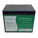 ALLES IN EEN Cilindrische 2000 cycli lithiumbatterij 12v60Ah batterijpakket voor energieopslag