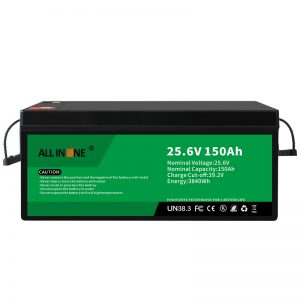 25.6V 150Ah LiFePO4 Lood-zuurvervanging Lithium-ionbatterij 24V 150Ah