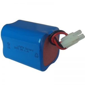 lifepo4 zonne-licht batterij 6.4v 6ah 2S2P draagbaar