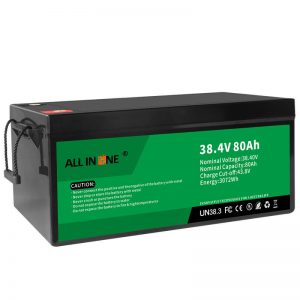38.4V 80Ah LiFePO4 loodzuur vervangende lithium-ionbatterij, 36V 80Ah