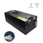 flexibele aangepaste LiFePO4 16S1P 48V 100Ah oplaadbare batterijen Akku voor Marine boot en jacht batterij pack Met Bluetooth