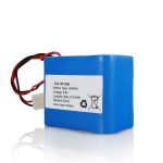 6.4V 12Ah LiFePO4 Oplaad lithium 26650 32650 batterijpakket met connector voor zonne-energie